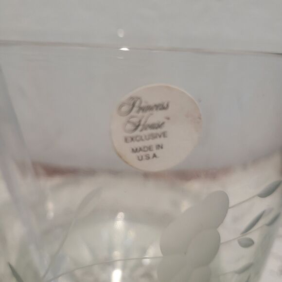 Vtg Princess House #522 Crystal Ice Bucket with Tongs in Box 5.5"H x 6"W - Picture 2 of 14